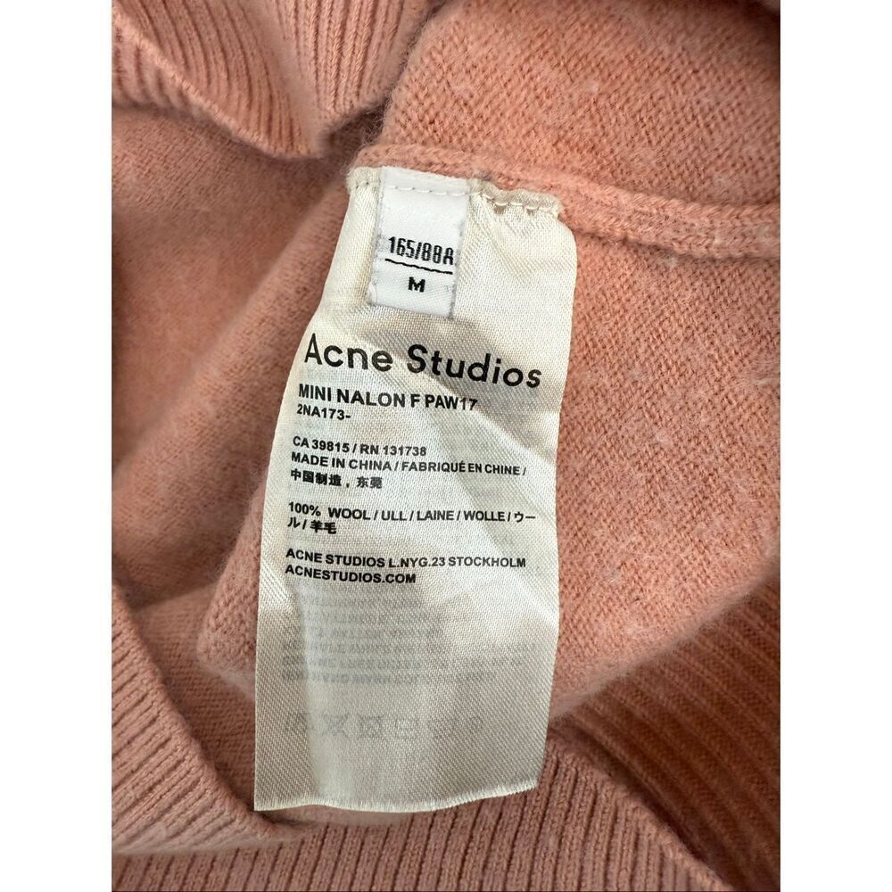 Acne Studios Mini Nalon Crew Neck Sweater 100% Wool - Picture 7 of 10